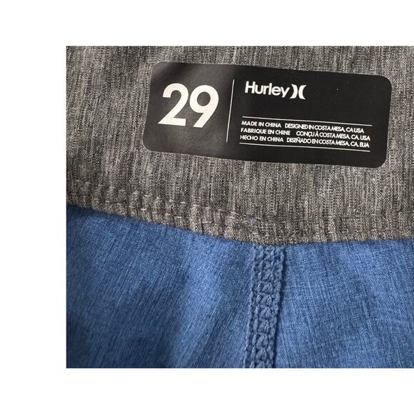 Hurley Phantom Mens Size 29 Blue Board Shorts Polyester - Picture 3 of 7